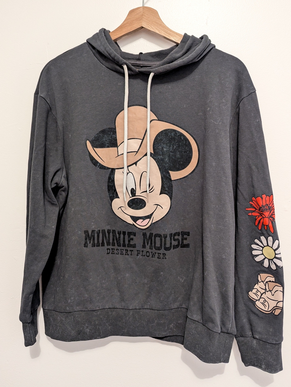 Disney Minnie Mouse Desert Flower Western Hoodie Women’s L